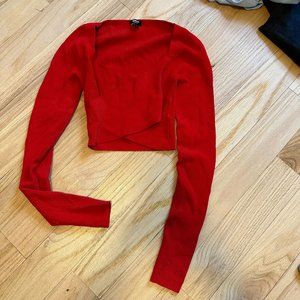 Red Cropped Sweater (XS)